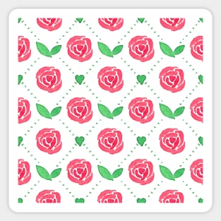 Shabby chic roses Sticker